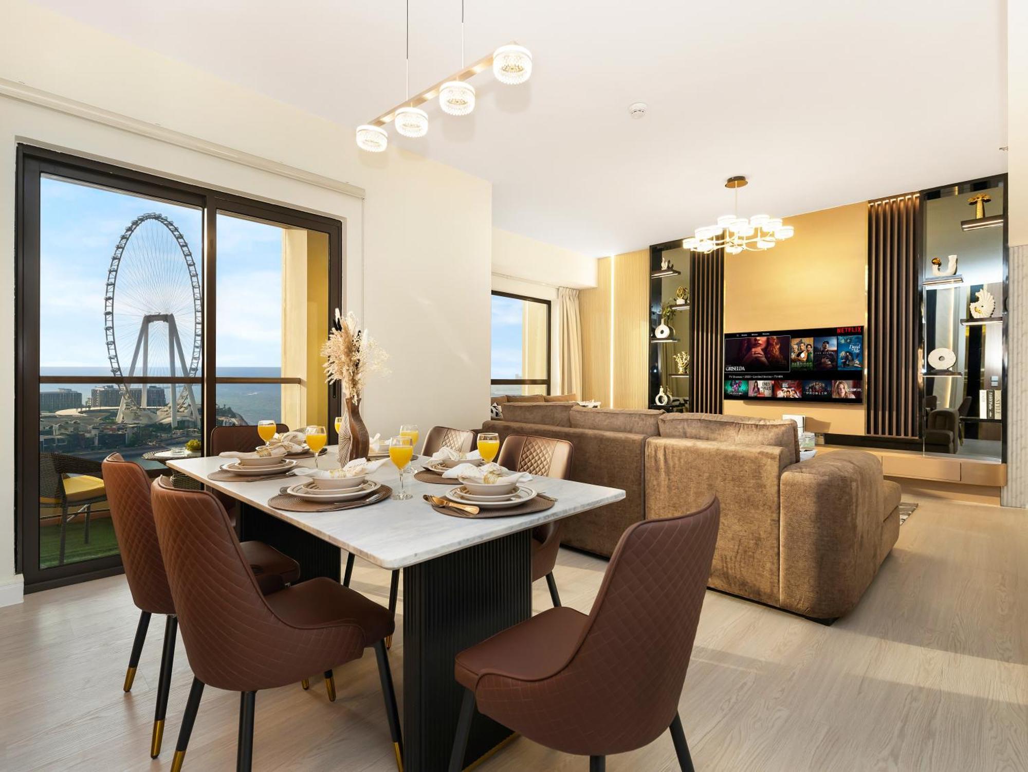 Super Luxury 2 Bhk - Eye & Palm View - Jbr Apartment